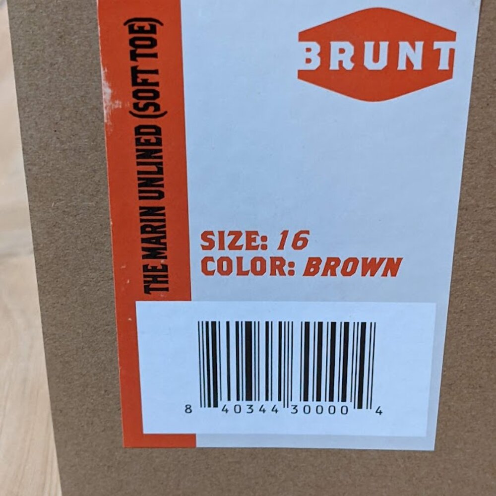 Brunt The Marin Boots Unlined Soft Toe 6" Mens Size 16 Brown Leather - Picture 12 of 13
